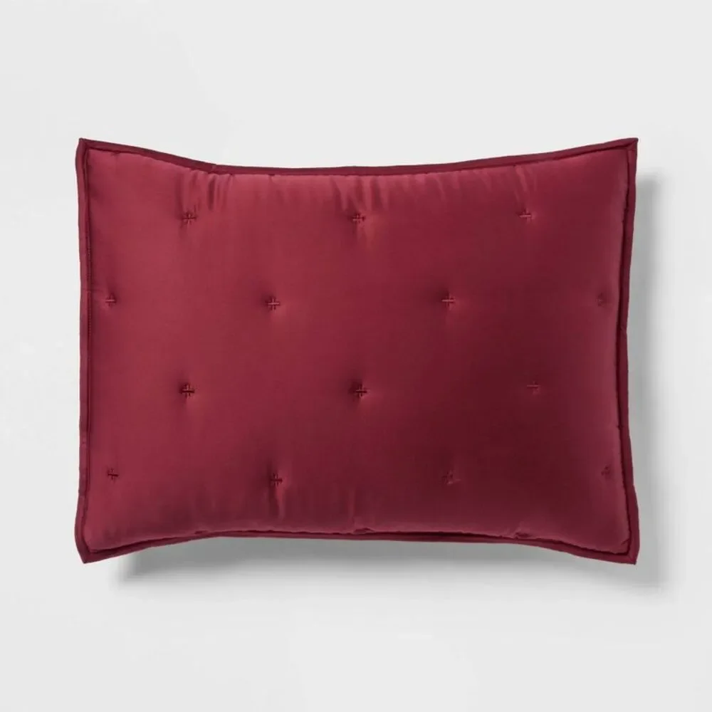 3pc King 320TC Cooling TENCEL Lyocell Comforter Set - Wine Red